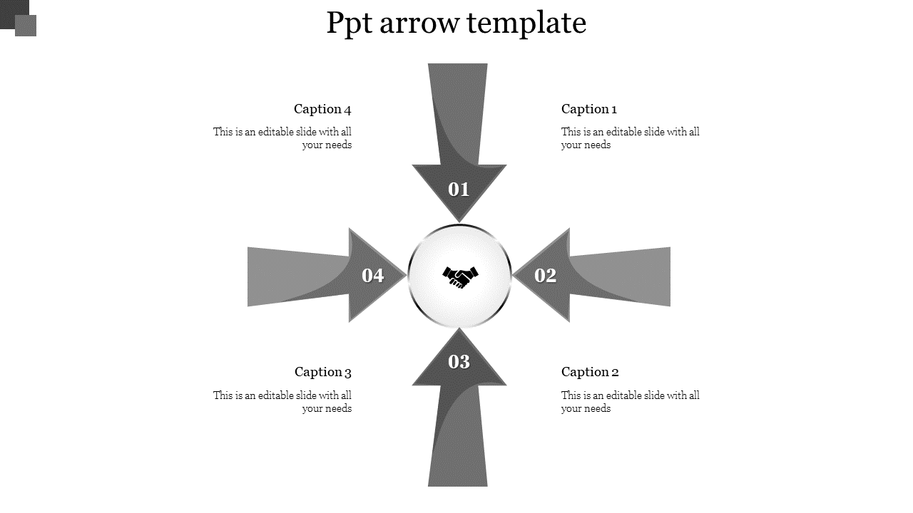 Innovative Arrows PowerPoint Templates Design-4 Node